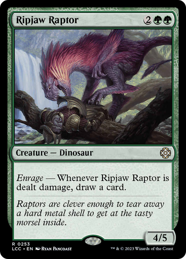 Ripjaw Raptor [The Lost Caverns of Ixalan Commander] | Cards and Coasters CA