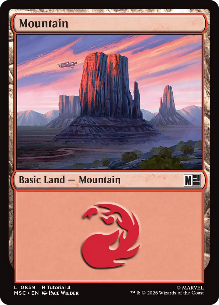 Mountain (0859) [Marvel Super Heroes Commander] | Cards and Coasters CA