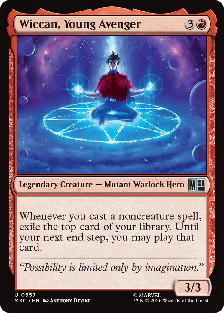 Wiccan, Young Avenger [Marvel Super Heroes Commander] | Cards and Coasters CA