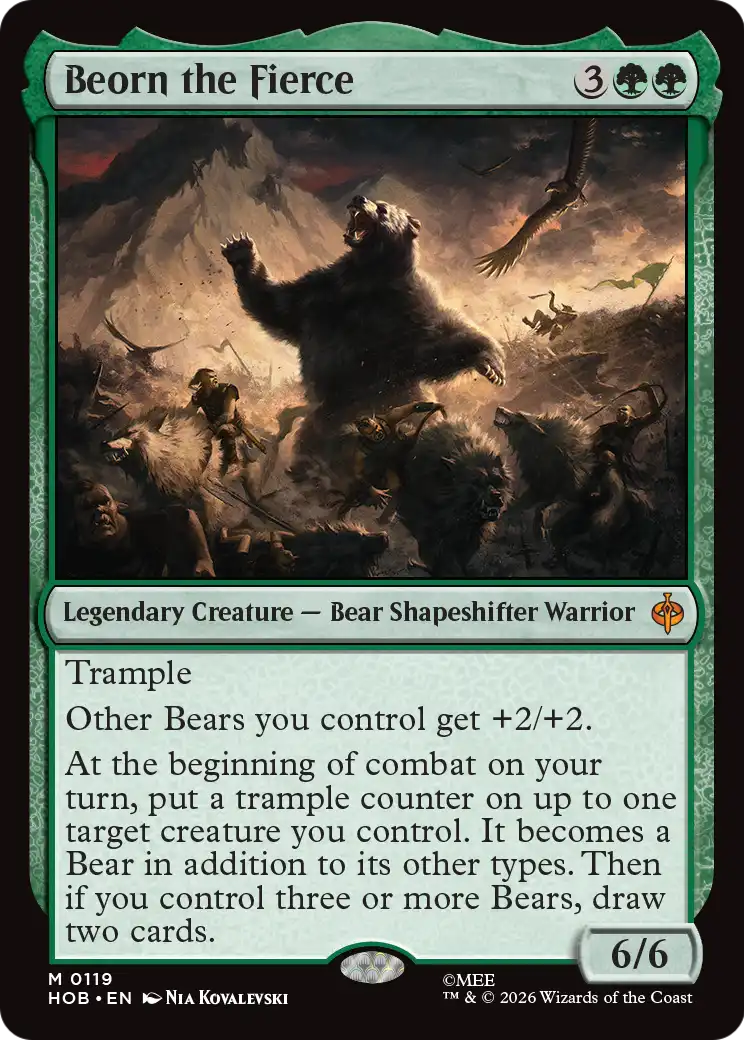 Beorn the Fierce [The Hobbit] | Cards and Coasters CA