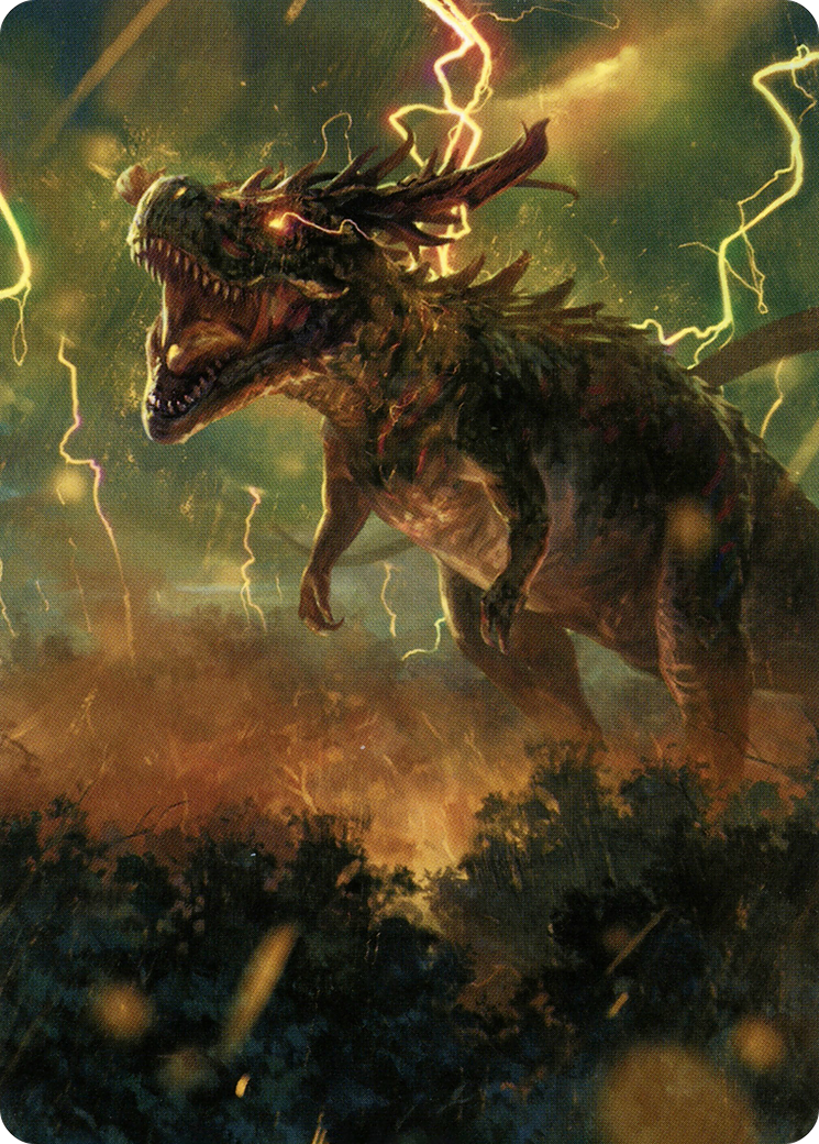 Thrasta, Tempest's Roar Art Card (42) [Modern Horizons 2 Art Series] | Cards and Coasters CA