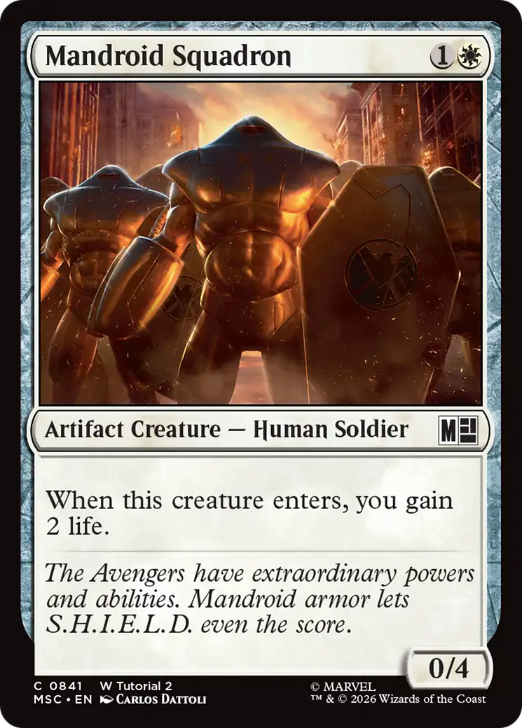 Mandroid Squadron [Marvel Super Heroes Commander] | Cards and Coasters CA