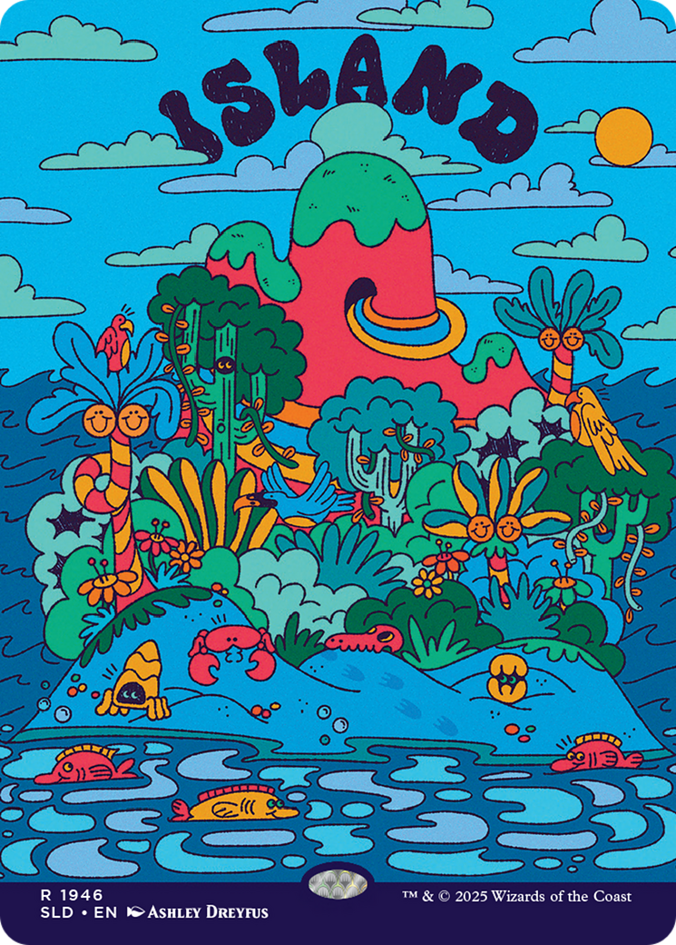 Island (1946) [Secret Lair Drop Series] | Cards and Coasters CA