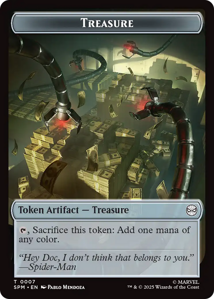 Human Citizen // Treasure Double-Sided Token [Marvel's Spider-Man Tokens] | Cards and Coasters CA