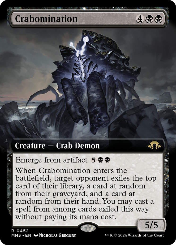 Crabomination (Extended Art) [Modern Horizons 3] | Cards and Coasters CA