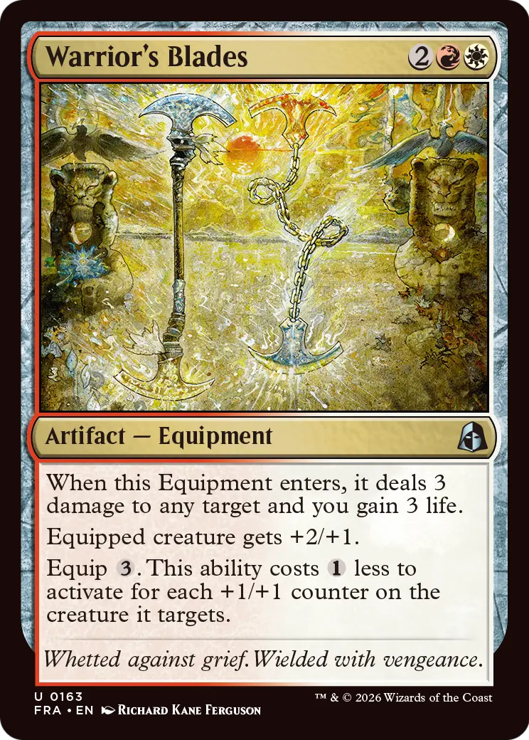 Warrior's Blades [Reality Fracture] | Cards and Coasters CA