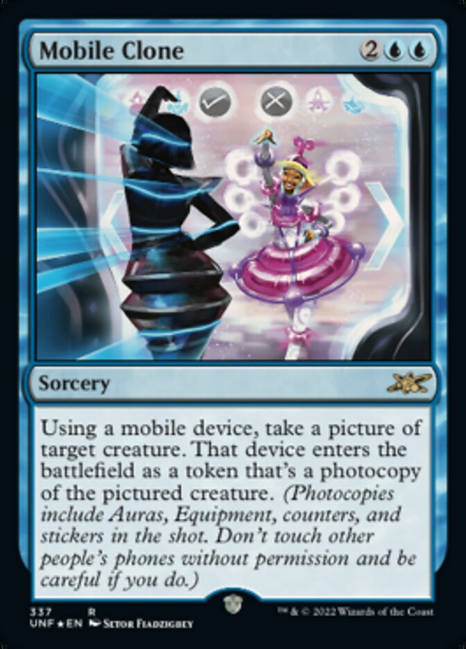Mobile Clone (Galaxy Foil) [Unfinity] | Cards and Coasters CA