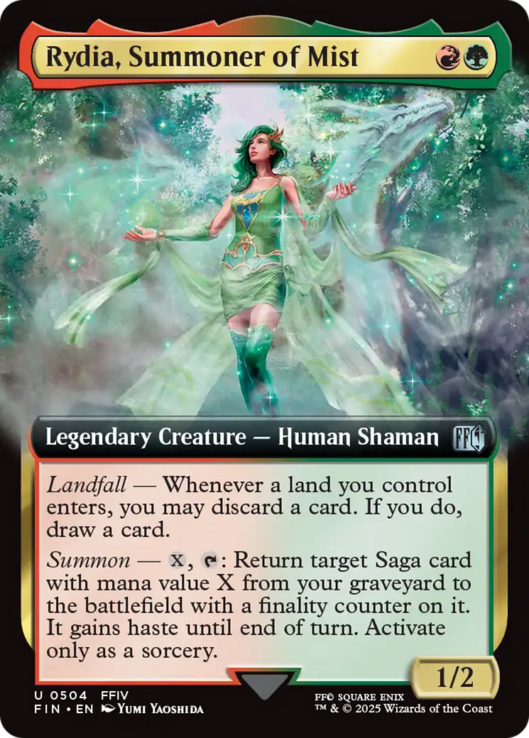 Rydia, Summoner of Mist (Extended Art) [FINAL FANTASY] | Cards and Coasters CA