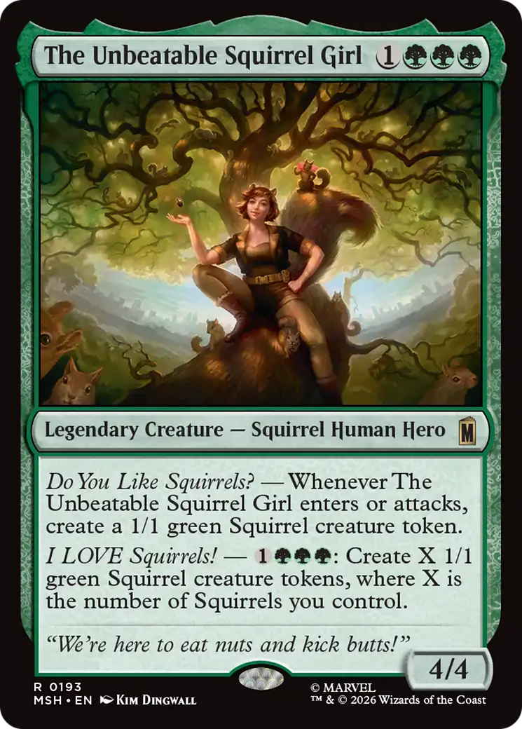 The Unbeatable Squirrel Girl [Marvel Super Heroes] | Cards and Coasters CA