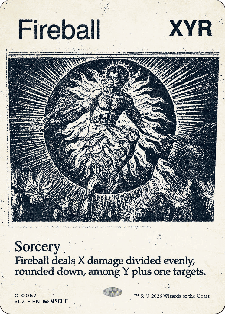 Fireball (0057) [Secret Lair x MSCHF: The Zeta Set] | Cards and Coasters CA