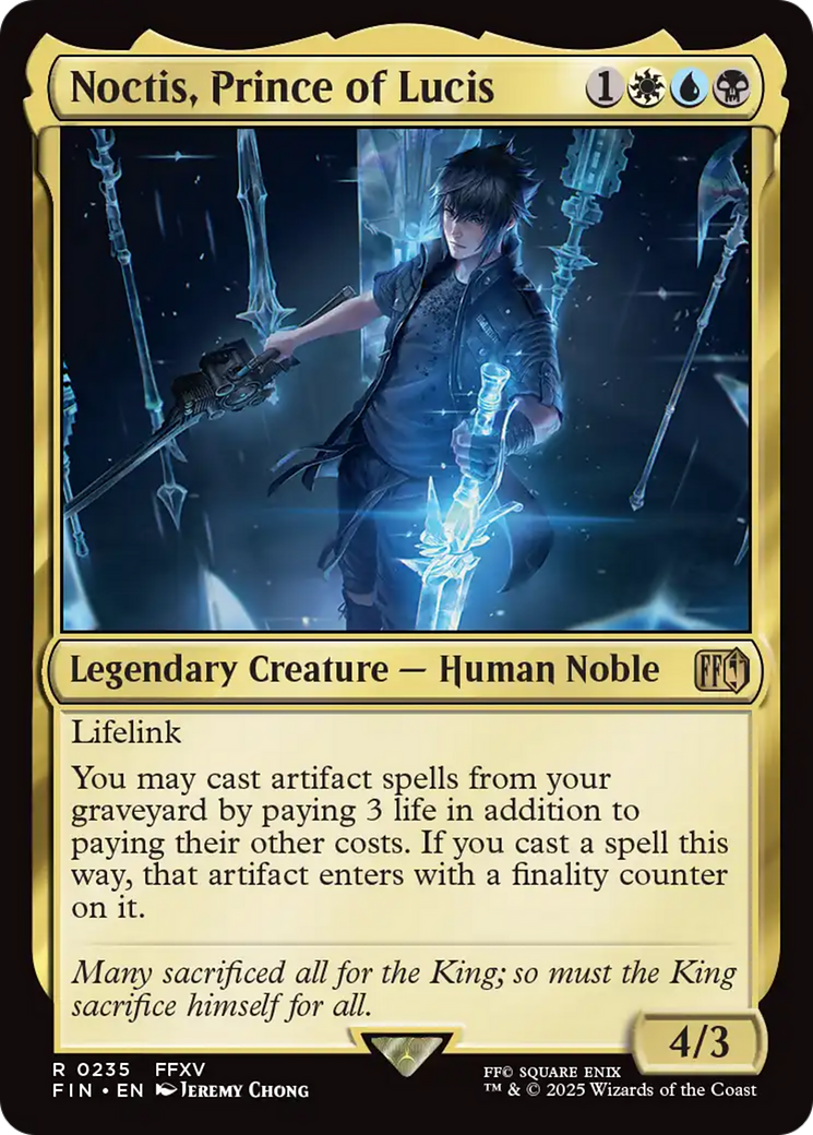 Noctis, Prince of Lucis [FINAL FANTASY] | Cards and Coasters CA