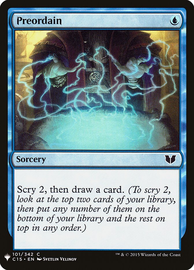 Preordain [Mystery Booster] | Cards and Coasters CA