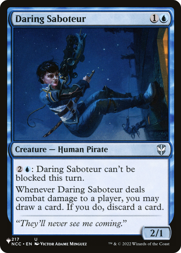 Daring Saboteur [The List Reprints] | Cards and Coasters CA