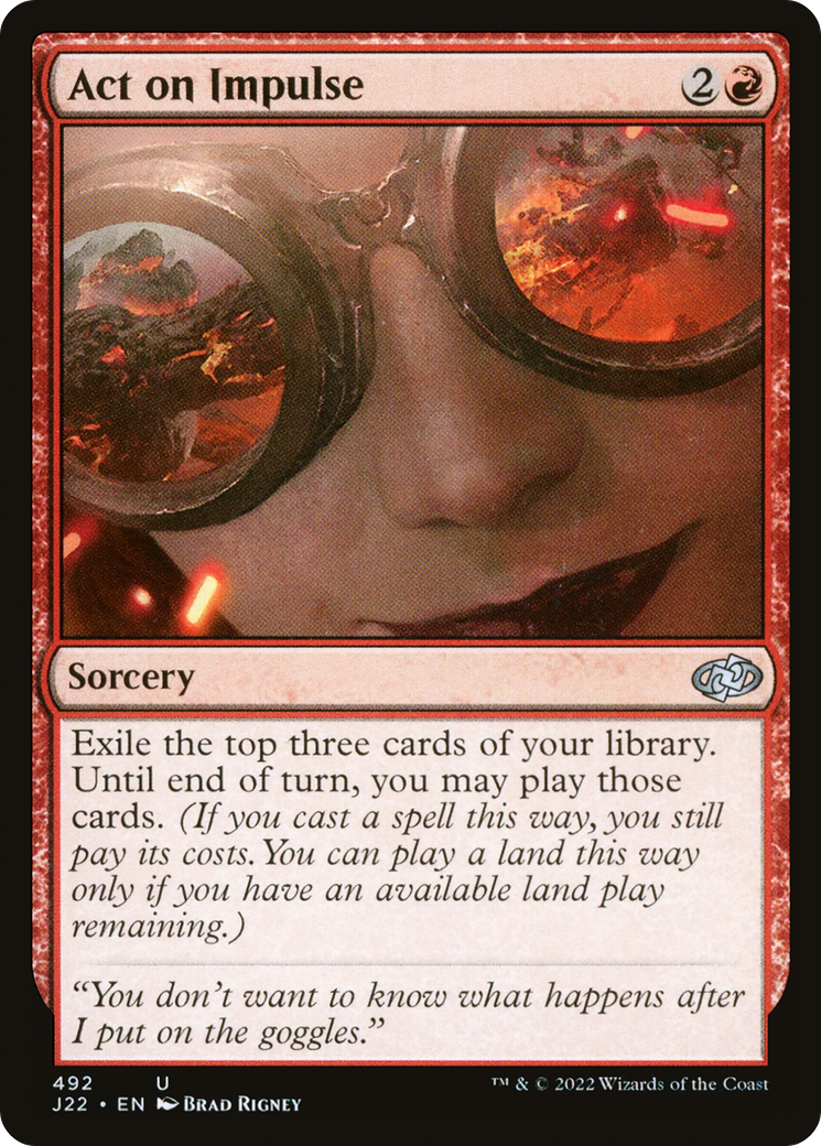 Act on Impulse [Jumpstart 2022] | Cards and Coasters CA