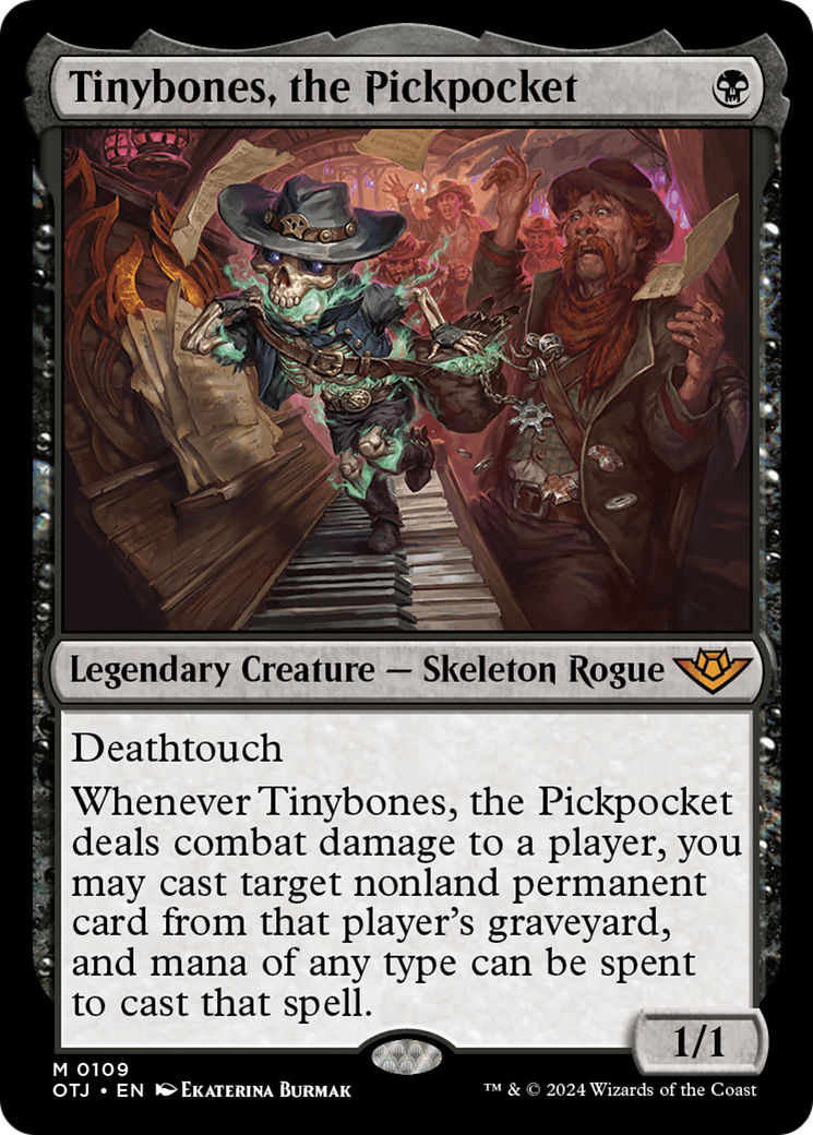 Tinybones, the Pickpocket [Outlaws of Thunder Junction] | Cards and Coasters CA