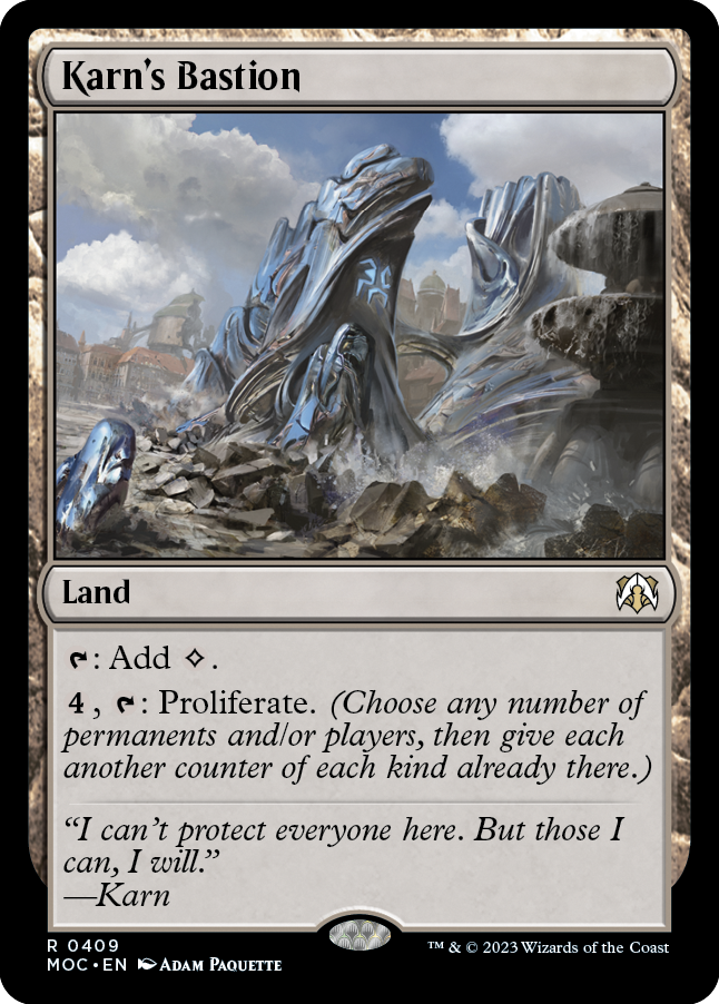 Karn's Bastion [March of the Machine Commander] | Cards and Coasters CA