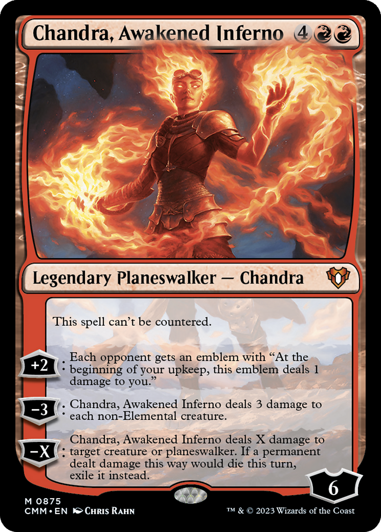 Chandra, Awakened Inferno [Commander Masters] | Cards and Coasters CA