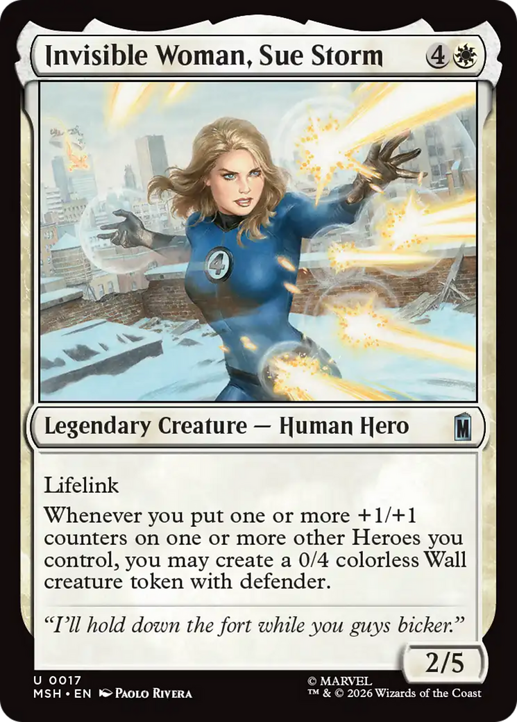 Invisible Woman, Sue Storm [Marvel Super Heroes] | Cards and Coasters CA
