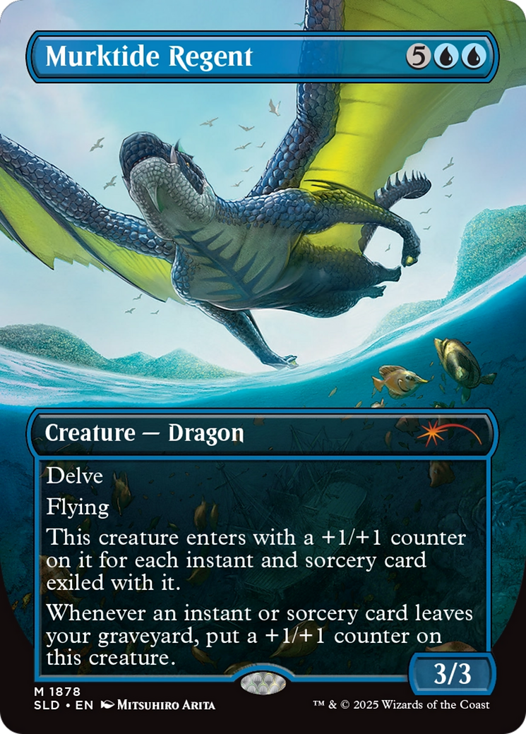 Murktide Regent (Rainbow Foil) [Secret Lair Drop Series] | Cards and Coasters CA