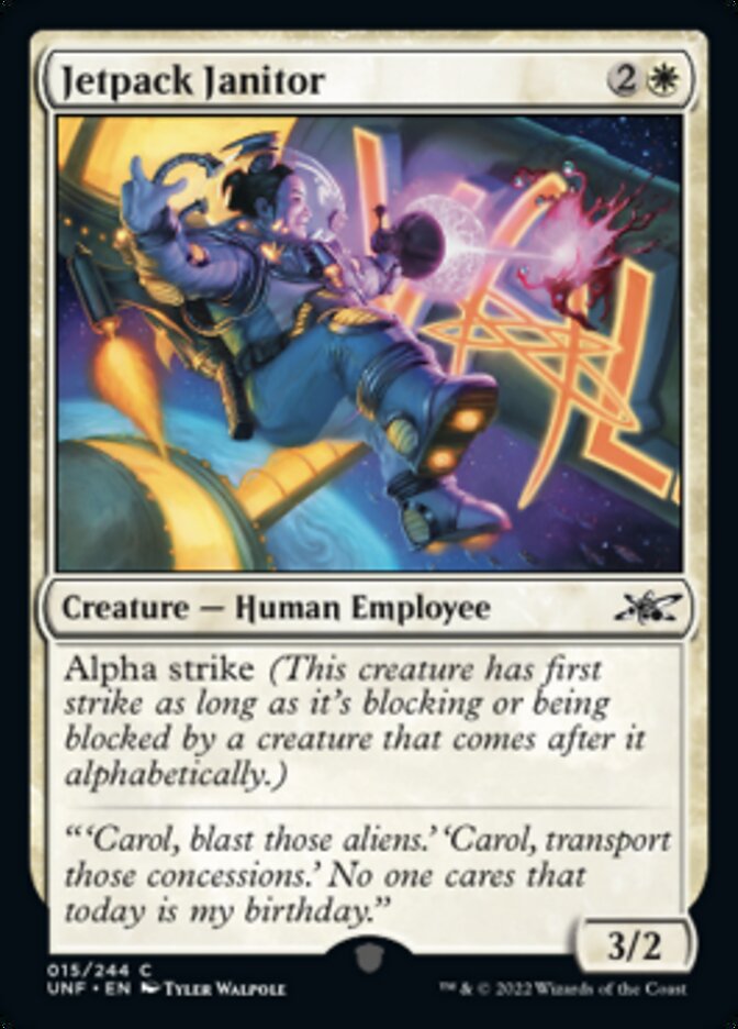 Jetpack Janitor [Unfinity] | Cards and Coasters CA