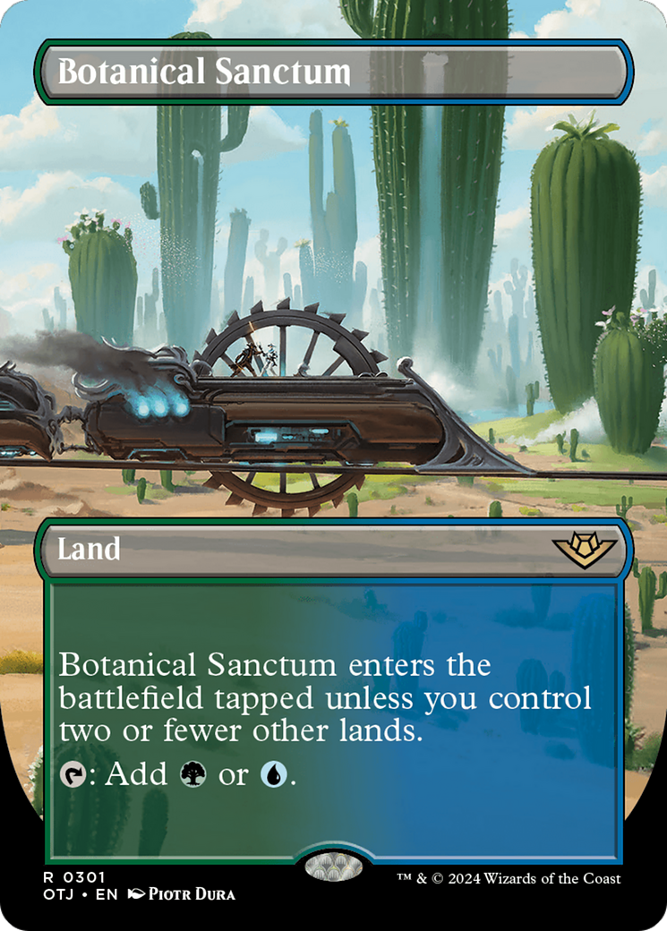 Botanical Sanctum (Borderless) [Outlaws of Thunder Junction] | Cards and Coasters CA