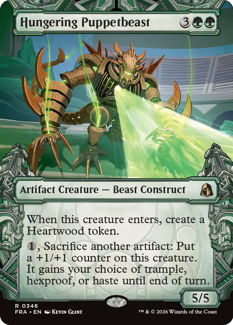 Hungering Puppetbeast (Showcase) [Reality Fracture] | Cards and Coasters CA