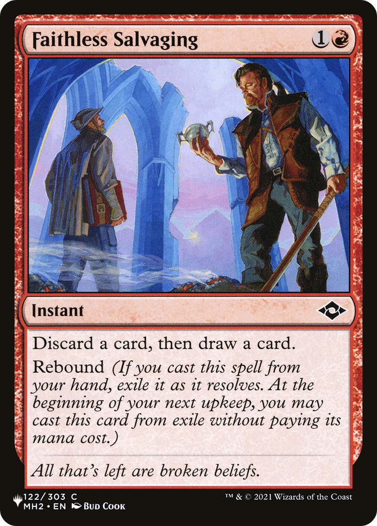 Faithless Salvaging [The List] | Cards and Coasters CA