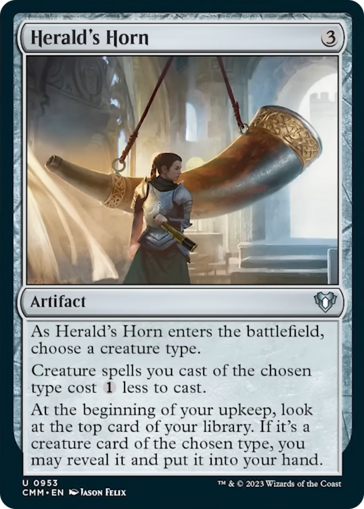 Herald's Horn [Commander Masters] | Cards and Coasters CA