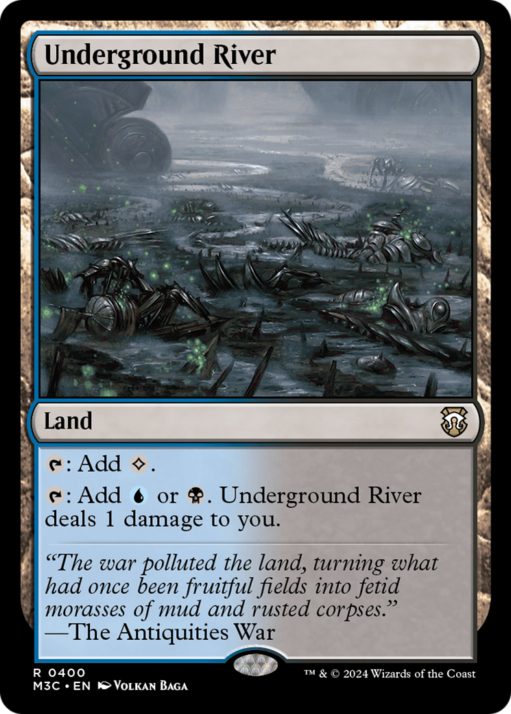 Underground River (Ripple Foil) [Modern Horizons 3 Commander] | Cards and Coasters CA