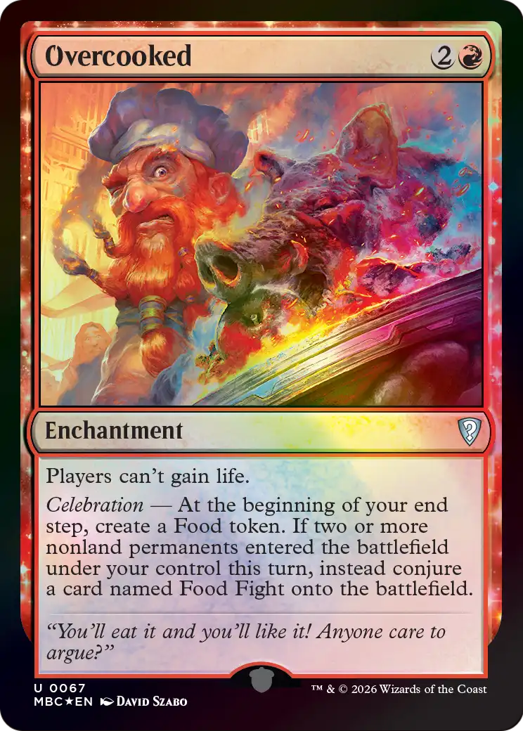 Overcooked [Mystery Booster: Commander Edition] | Cards and Coasters CA