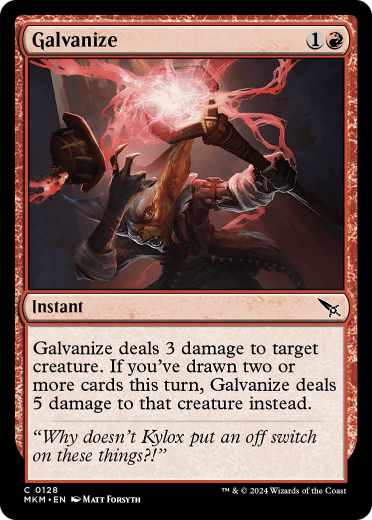 Galvanize [Murders at Karlov Manor] | Cards and Coasters CA