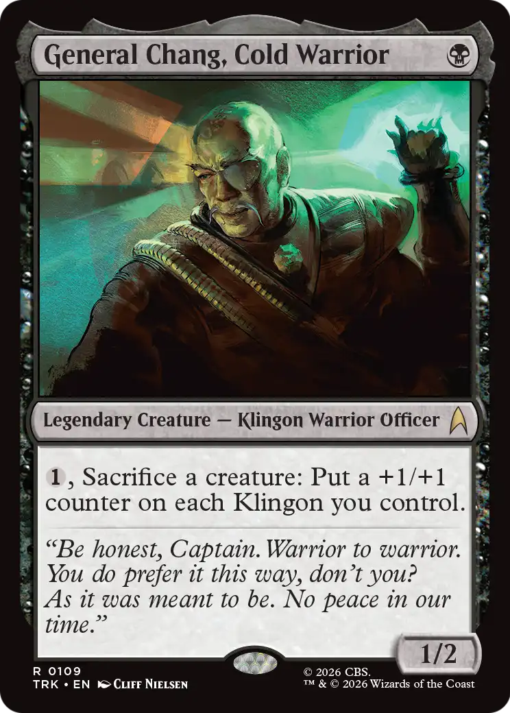 General Chang, Cold Warrior [Star Trek] | Cards and Coasters CA