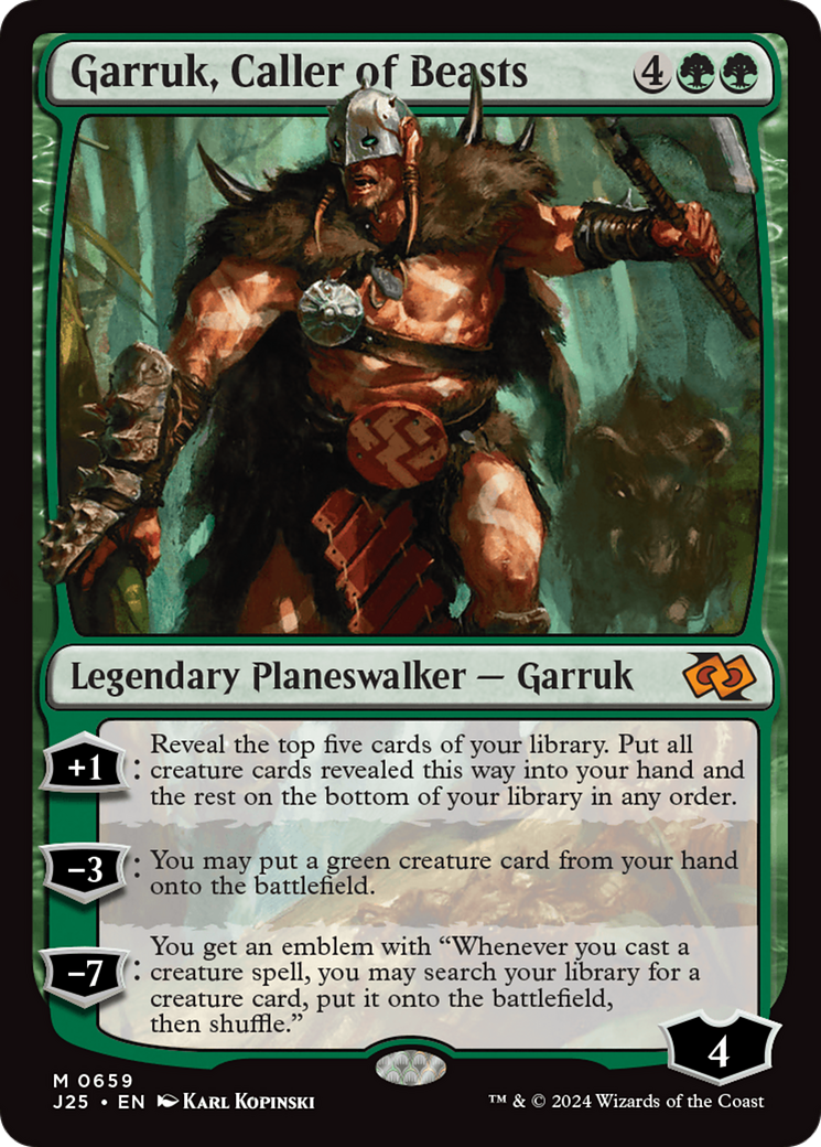 Garruk, Caller of Beasts [Foundations Jumpstart] | Cards and Coasters CA