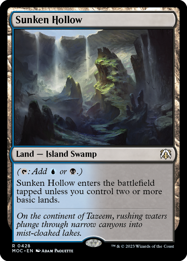 Sunken Hollow [March of the Machine Commander] | Cards and Coasters CA