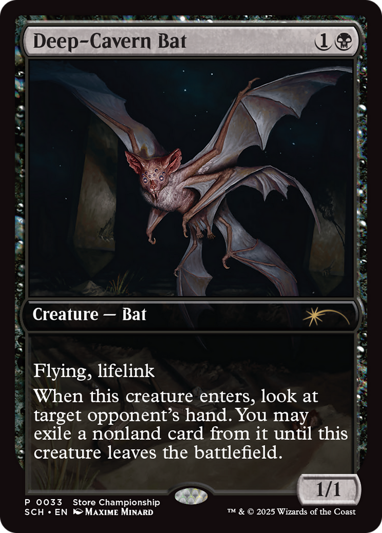 Deep-Cavern Bat [Store Championships 2025] | Cards and Coasters CA
