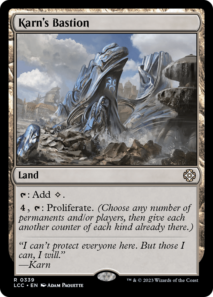 Karn's Bastion [The Lost Caverns of Ixalan Commander] | Cards and Coasters CA