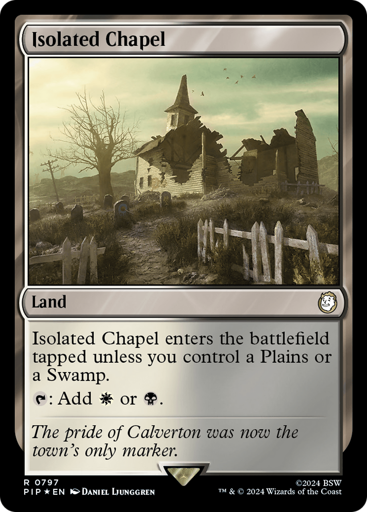 Isolated Chapel (Surge Foil) [Fallout] | Cards and Coasters CA