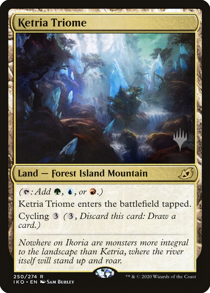 Ketria Triome (Promo Pack) [Ikoria: Lair of Behemoths Promos] | Cards and Coasters CA