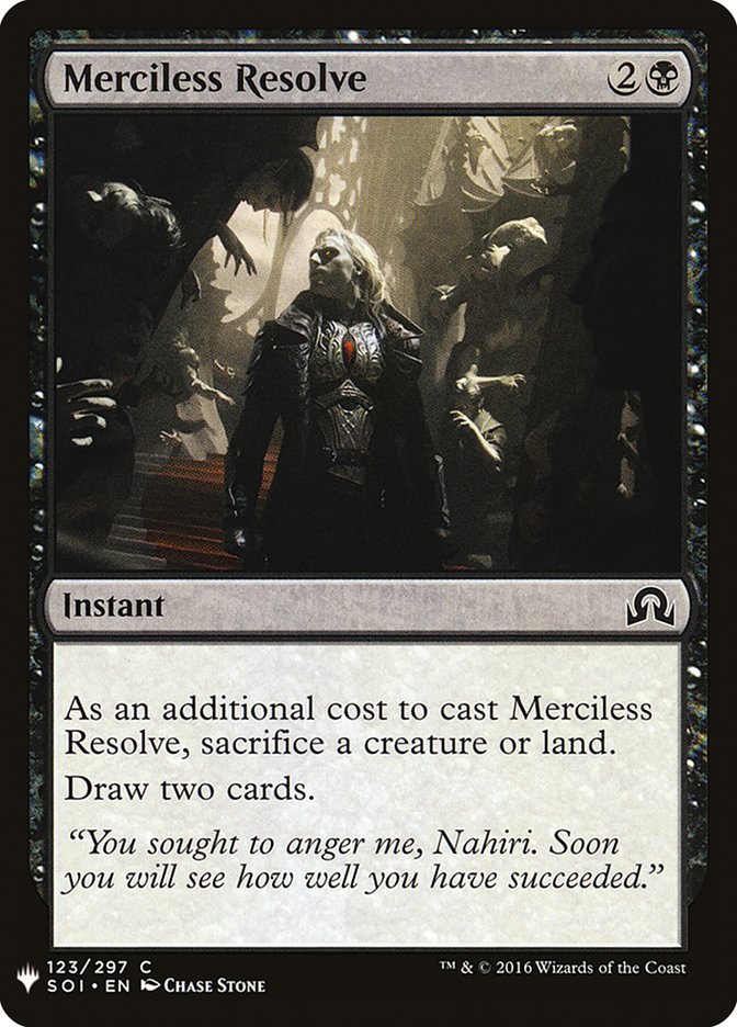 Merciless Resolve [Mystery Booster] | Cards and Coasters CA