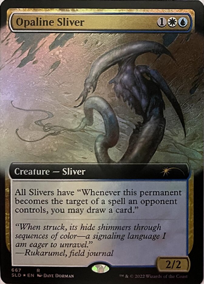 Opaline Sliver (Extended Art) [Secret Lair Drop Promos] | Cards and Coasters CA