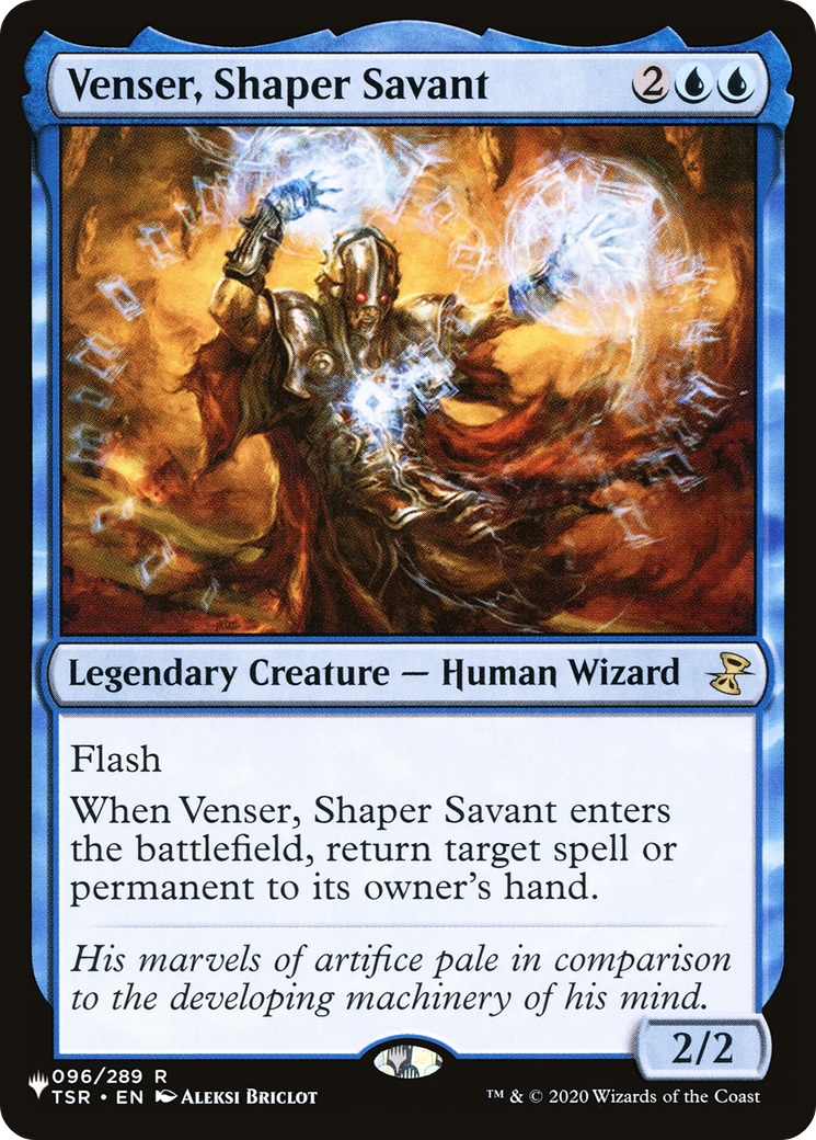 Venser, Shaper Savant [The List] | Cards and Coasters CA