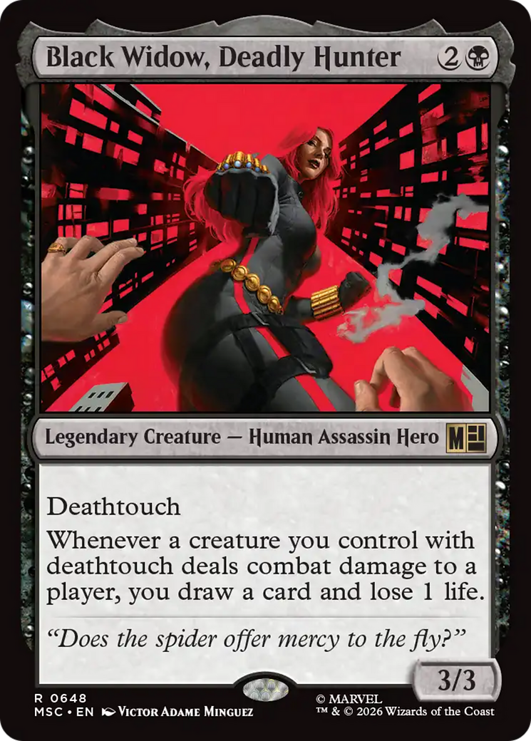 Black Widow, Deadly Hunter [Marvel Super Heroes Commander] | Cards and Coasters CA