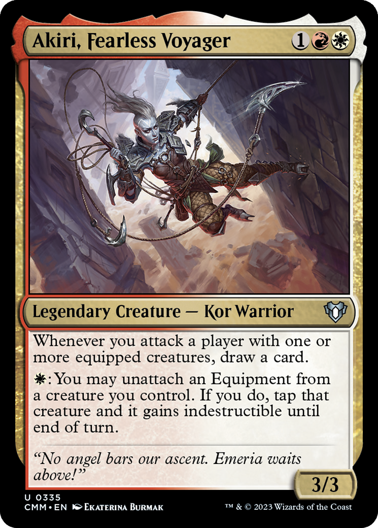 Akiri, Fearless Voyager [Commander Masters] | Cards and Coasters CA