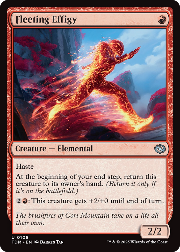 Fleeting Effigy [Tarkir: Dragonstorm] | Cards and Coasters CA
