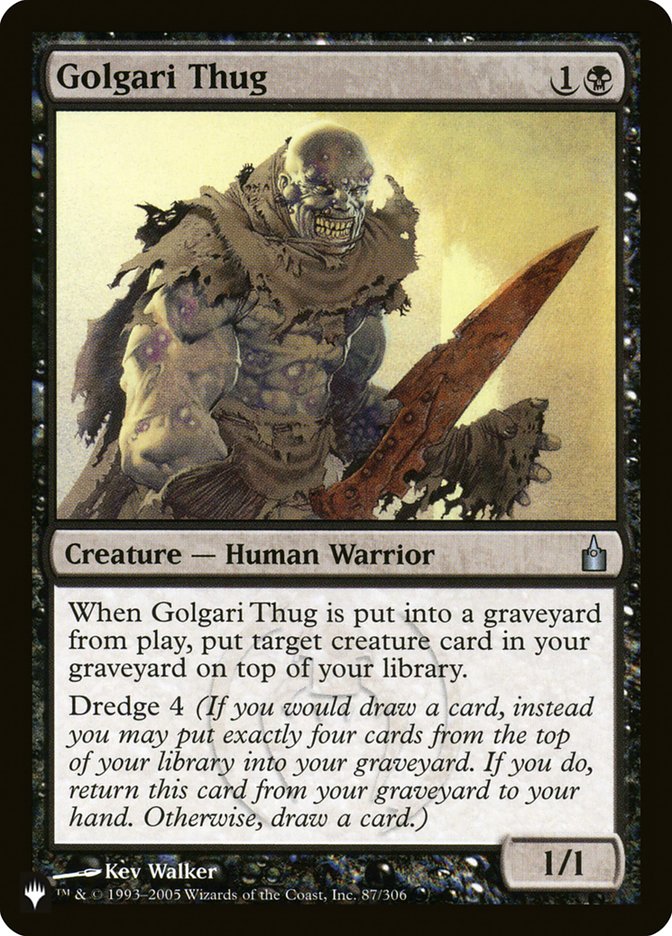 Golgari Thug [The List] | Cards and Coasters CA