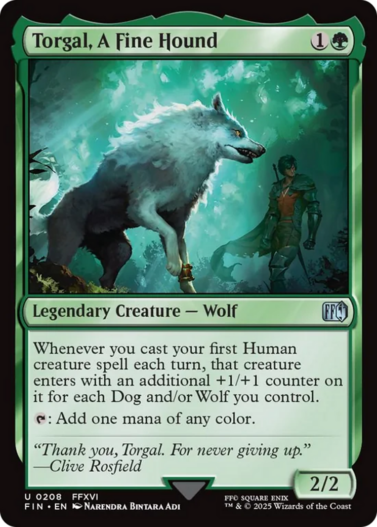 Torgal, A Fine Hound [FINAL FANTASY] | Cards and Coasters CA