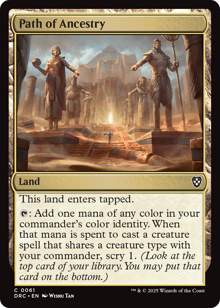 Path of Ancestry [Aetherdrift Commander] | Cards and Coasters CA