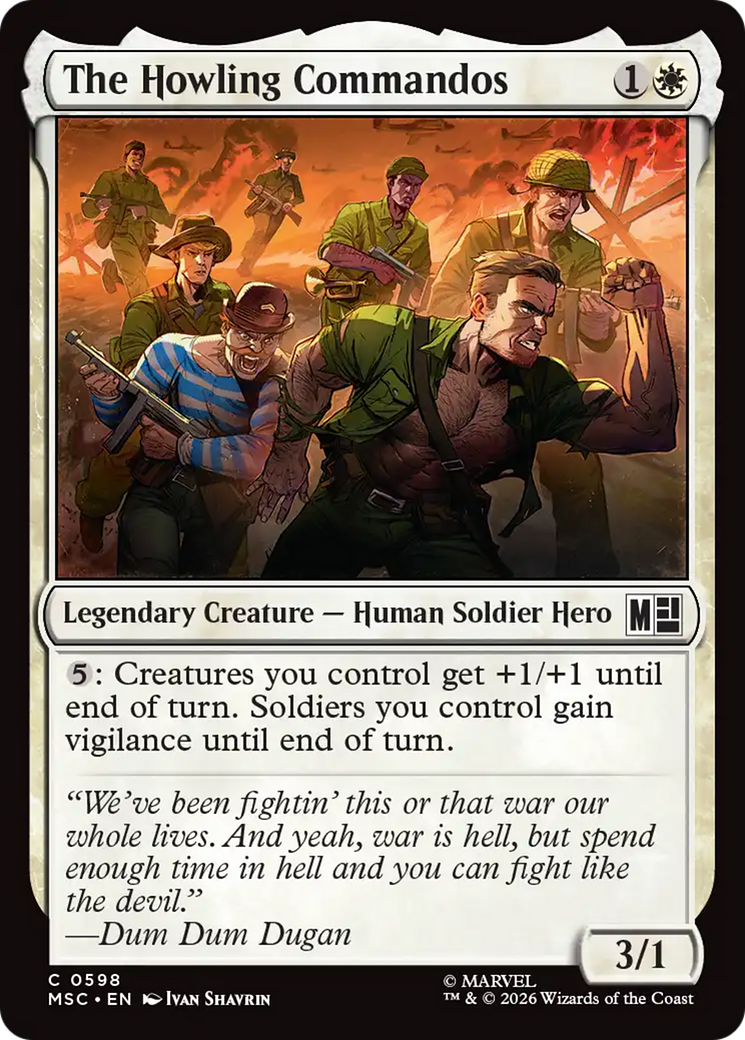 The Howling Commandos [Marvel Super Heroes Commander] | Cards and Coasters CA