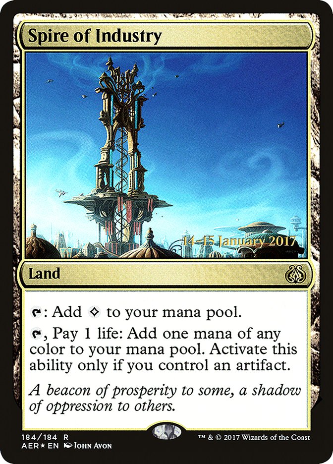 Spire of Industry [Aether Revolt Prerelease Promos] | Cards and Coasters CA