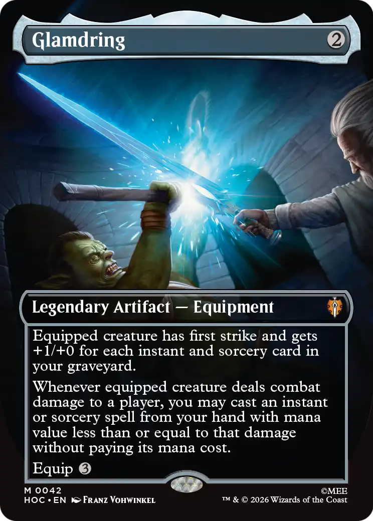 Glamdring (Borderless) [The Hobbit: Eternal-Legal] | Cards and Coasters CA
